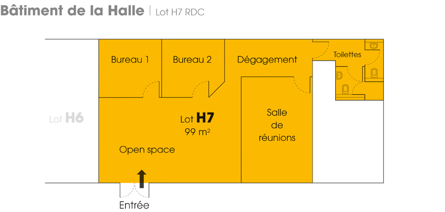 Local professionnel 99 m2 accs plain-pied Strasbourg - Schiligheim